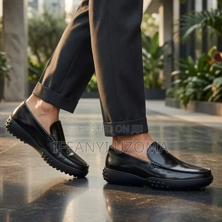 High Classic Leather Flat Sole Shoe