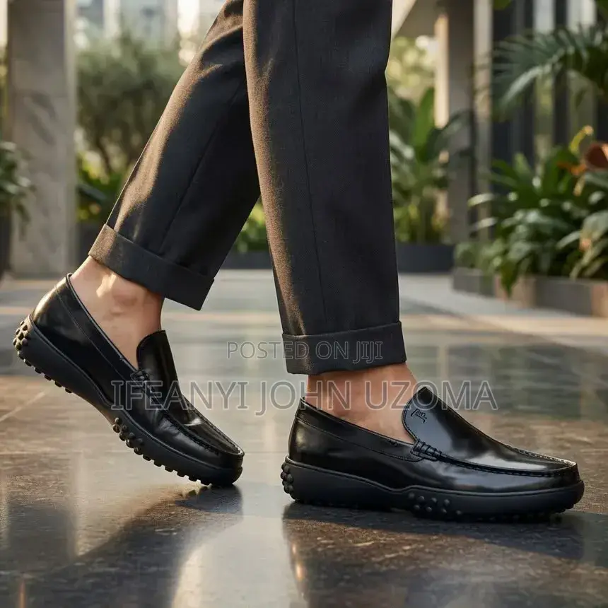 High Classic Leather Flat Sole Shoe