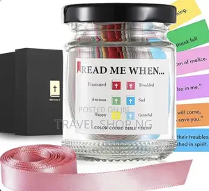 Bible Verses Jar "Read Me When"Inspiration Gift