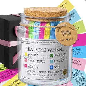 Bible Verses Jar "Read Me When"Inspiration Gift