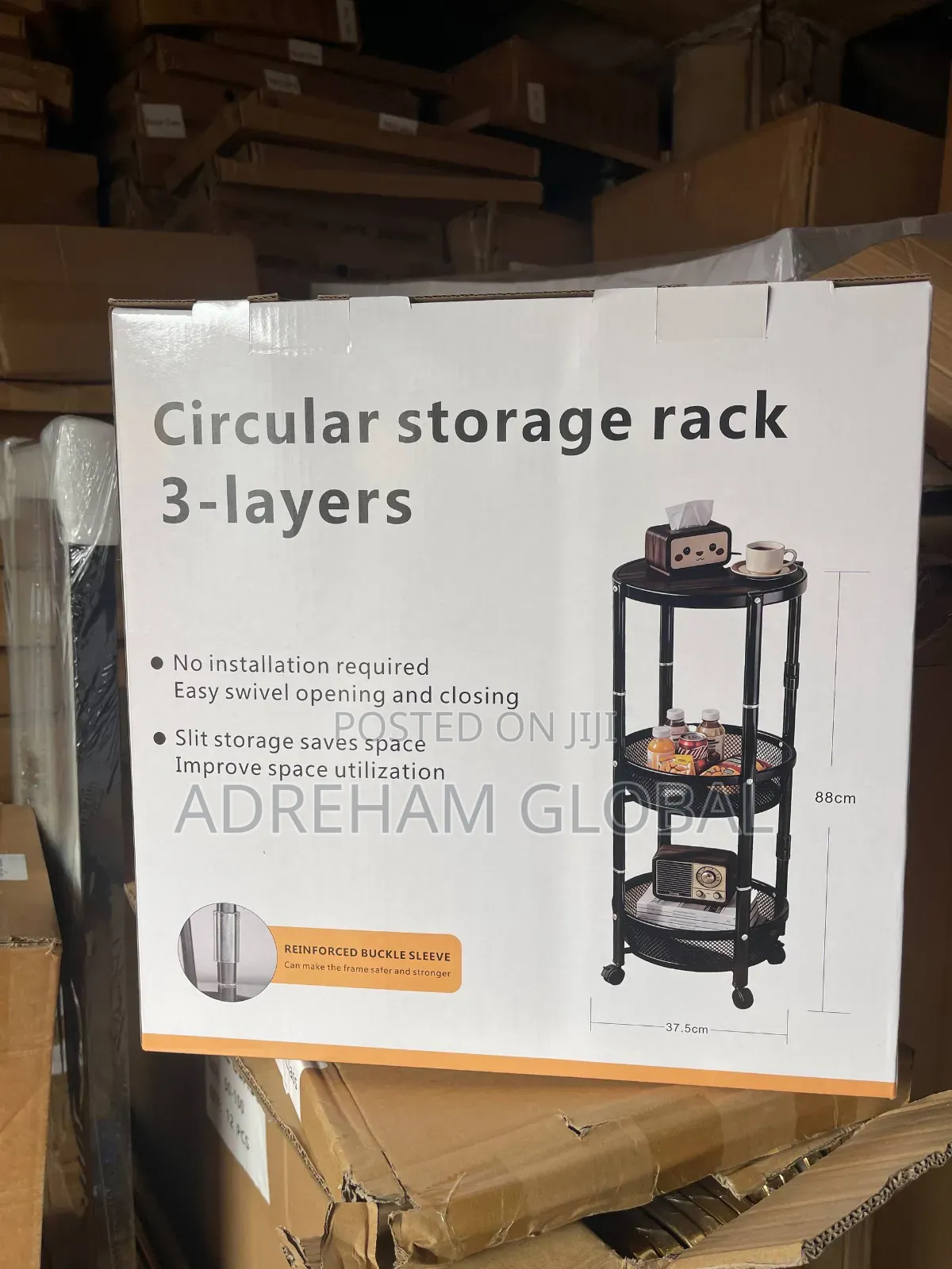 New Design 3 Layers Collapsible Storage Rack