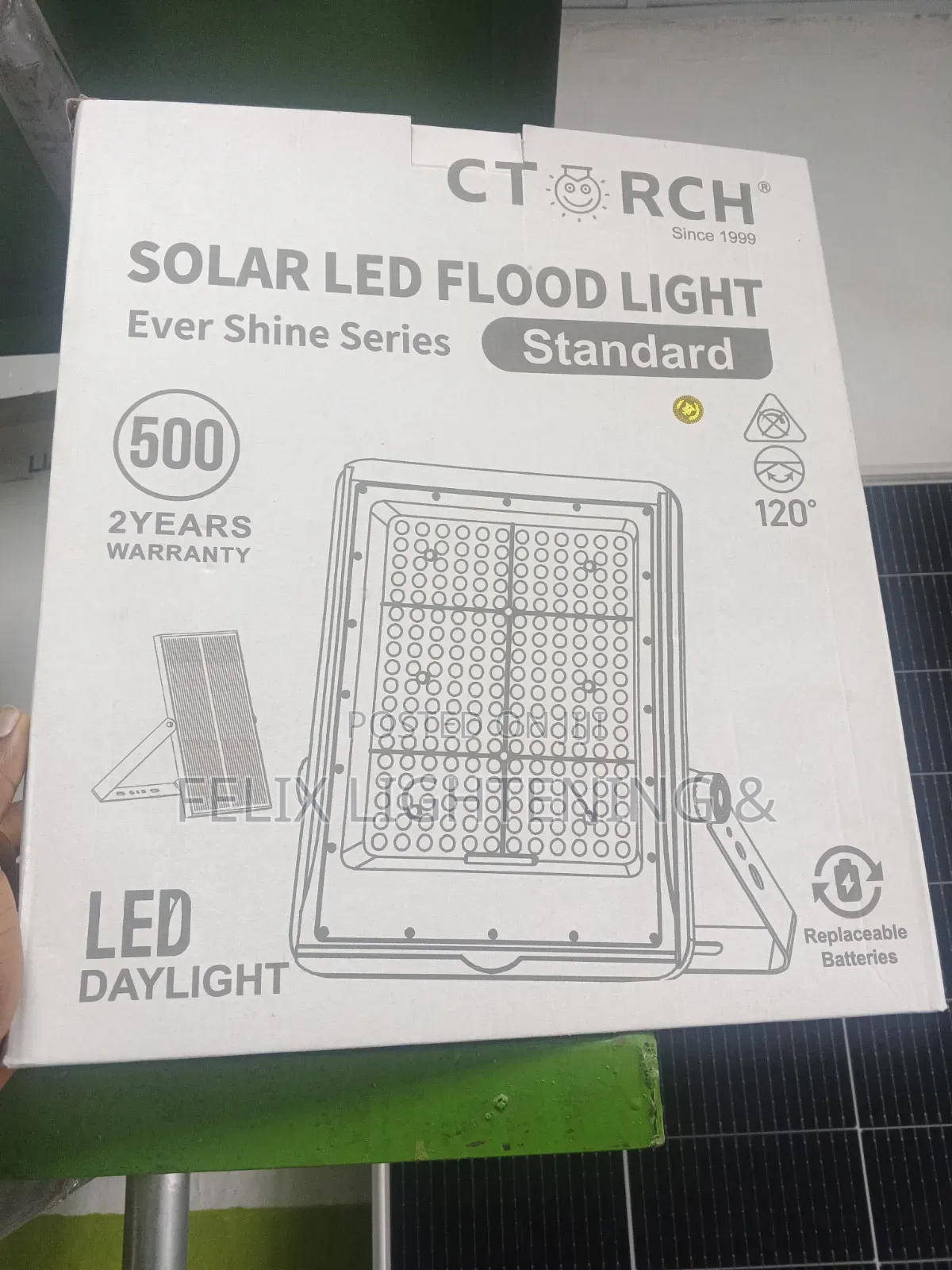 Ctorch 500w Solar Flood Light