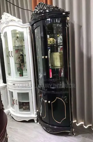 Royal Wine Bar Corner Cabinet – Elegant Storage With a Luxury Finish