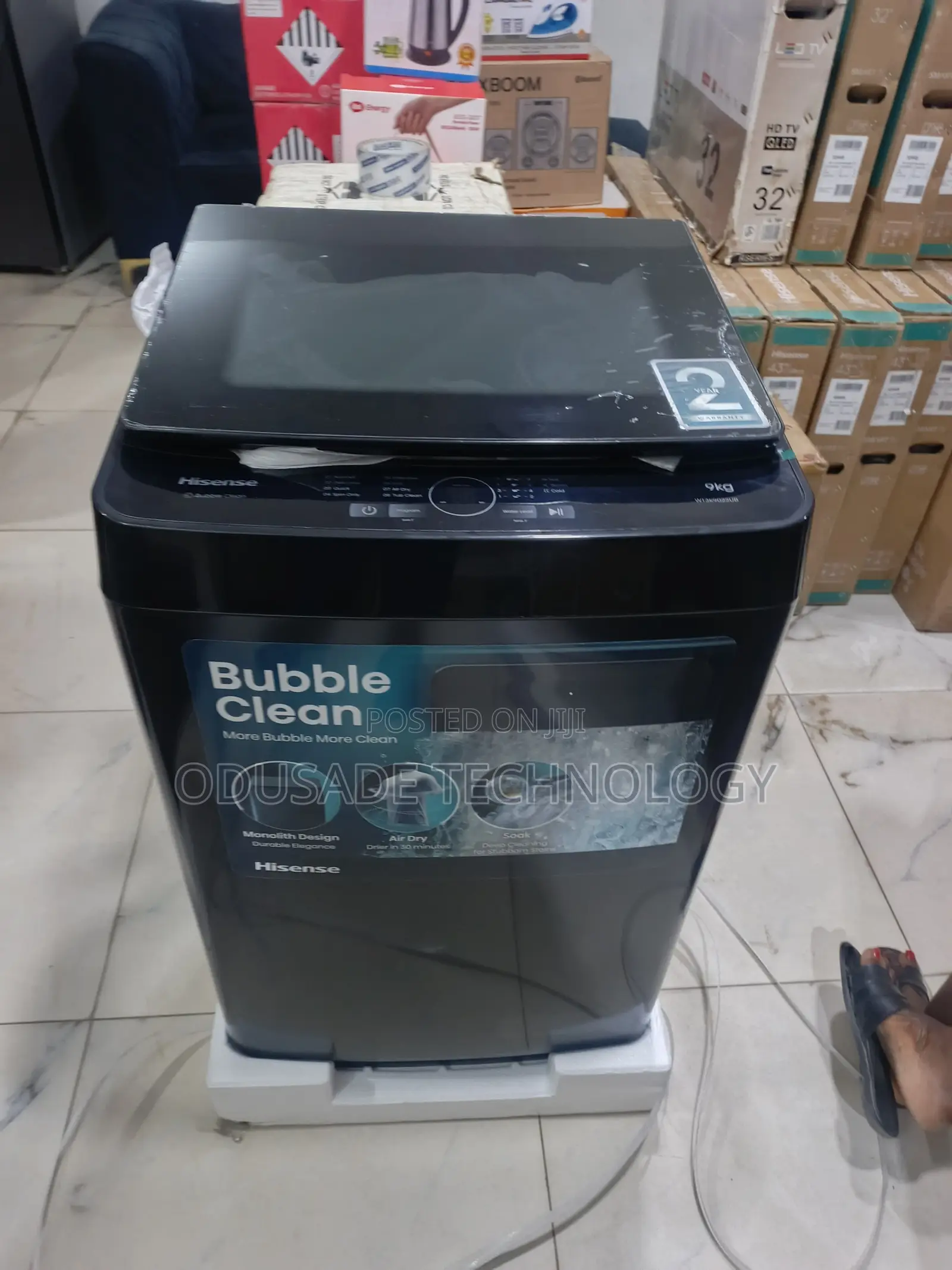 HISENSE 9KG Top Load Laundry Machine