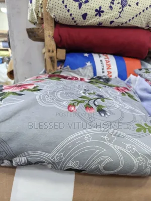 Premium Grey Floral Cotton Bedspread Material–Soft,Elegant Durable