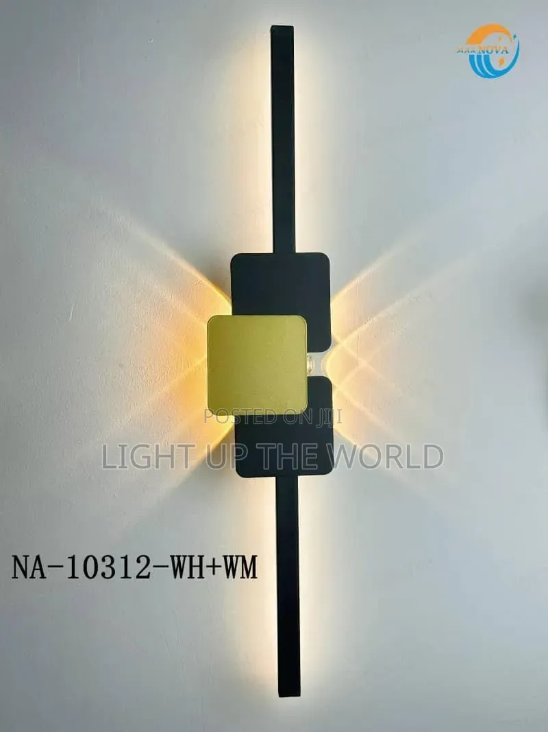 Gold Black Straight Wall Brackets
