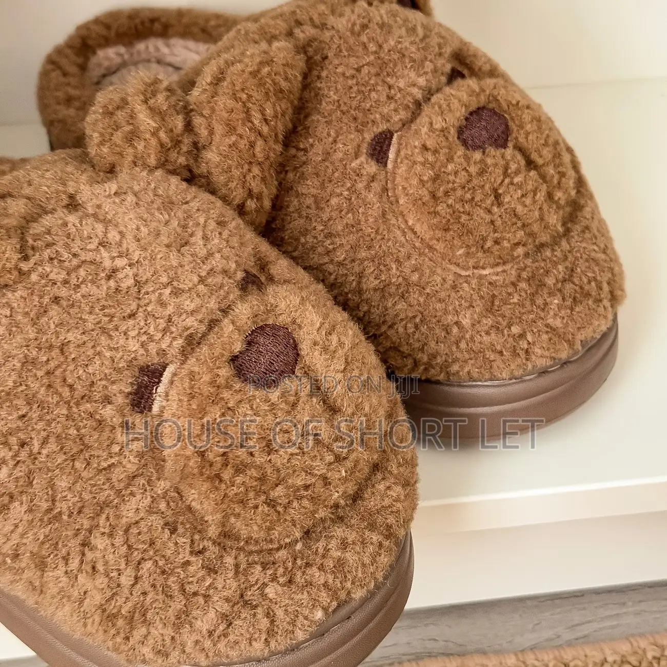 Fluffy Bear Slippers