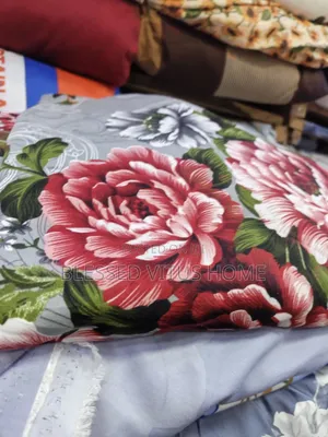 Premium Grey, Red, Green, Egyptian Bedspread Fabric