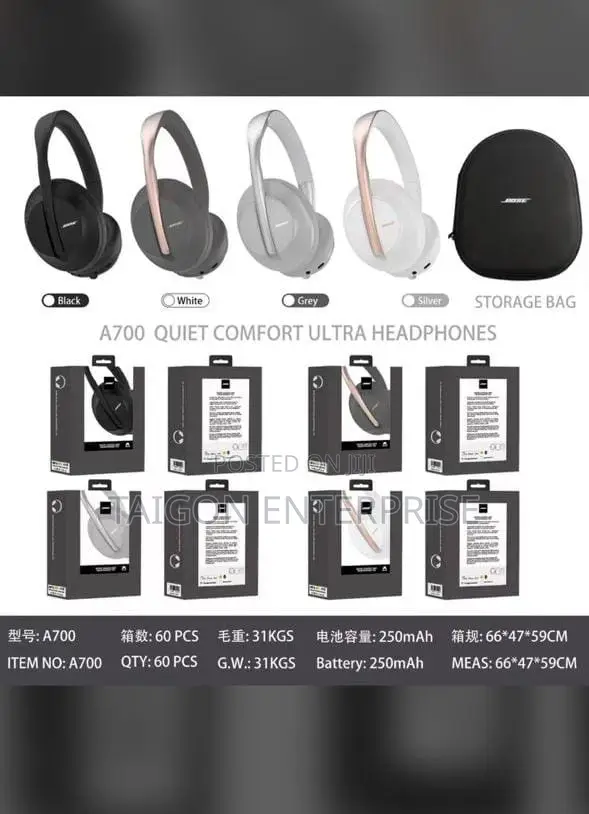 Original Bose 700 ANC/Active Noise Cancellation Headset