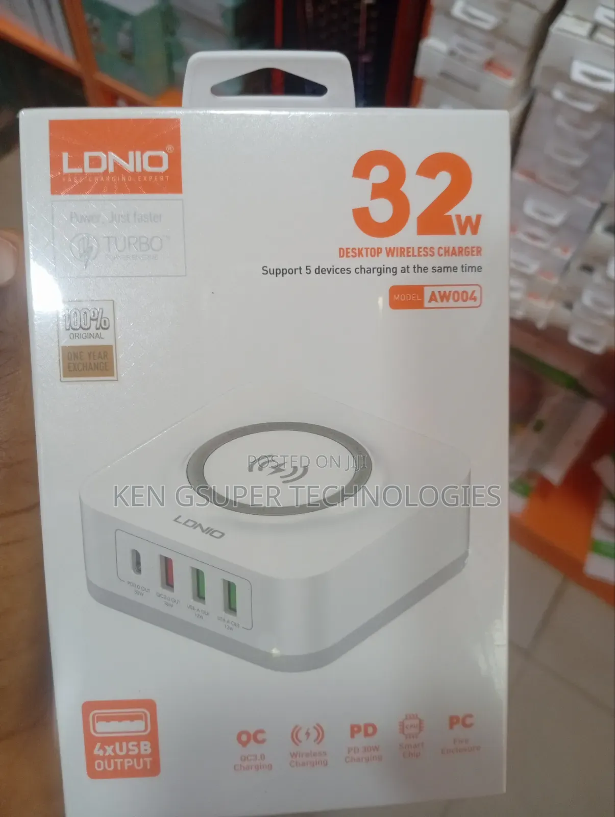 LDNIO Desktop Wireless Charger 32W