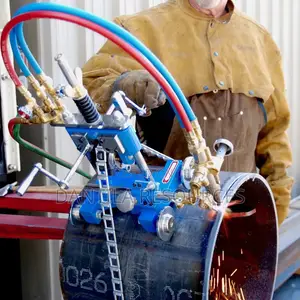 Manual Pipe Cutting Beveling Machine Oxygen Aceteylene