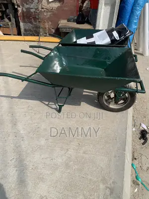 Heavy-Duty Metal Wheelbarrow