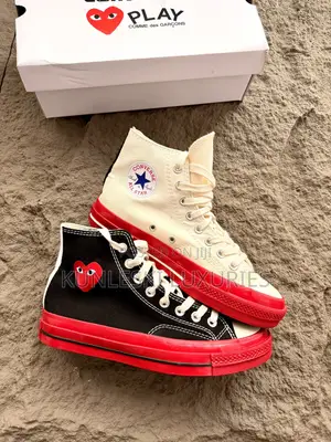 Original CDG X Converse Chuck Taylor High Play Sneakers