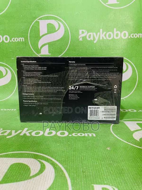 NetGear Nighthawk RS200 BE6500 Wireless Dual-Band Multi-Gig Router