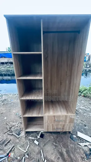 Brownish Open 3 by 6 Wardrobe