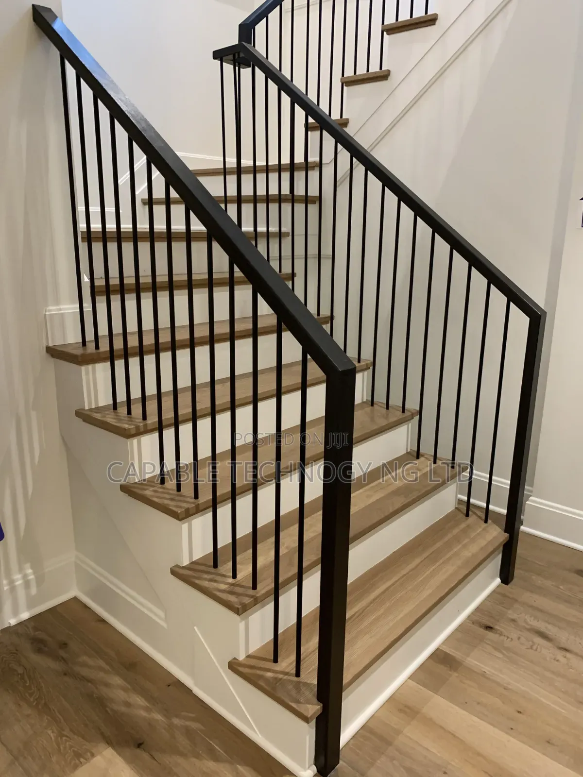 Single Wronght Iron Handrail Design