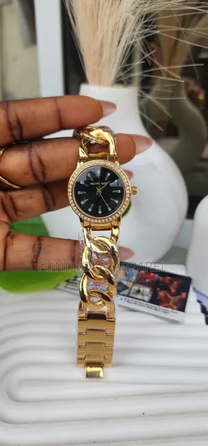MK Female Cuban Chain Wristwatch