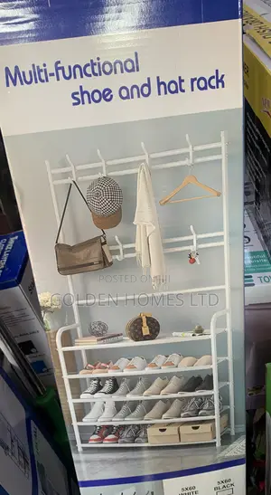 Multifunctional Shoe and Hat Rack