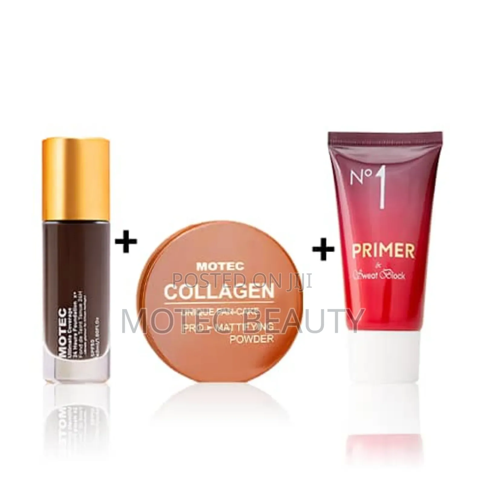 Motec Foundation + Compact Powder Primer Combo