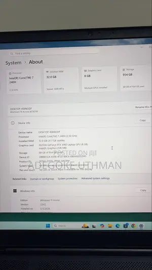 Laptop Alienware 16 Aurora 32GB Intel Core 7 SSD 1T