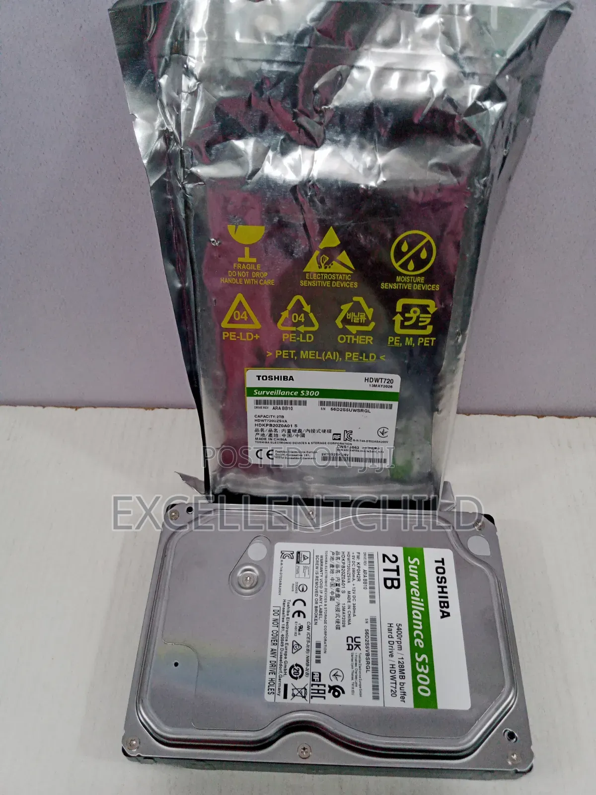 Toshiba 2tb Sata Surveillance HDD Desktop