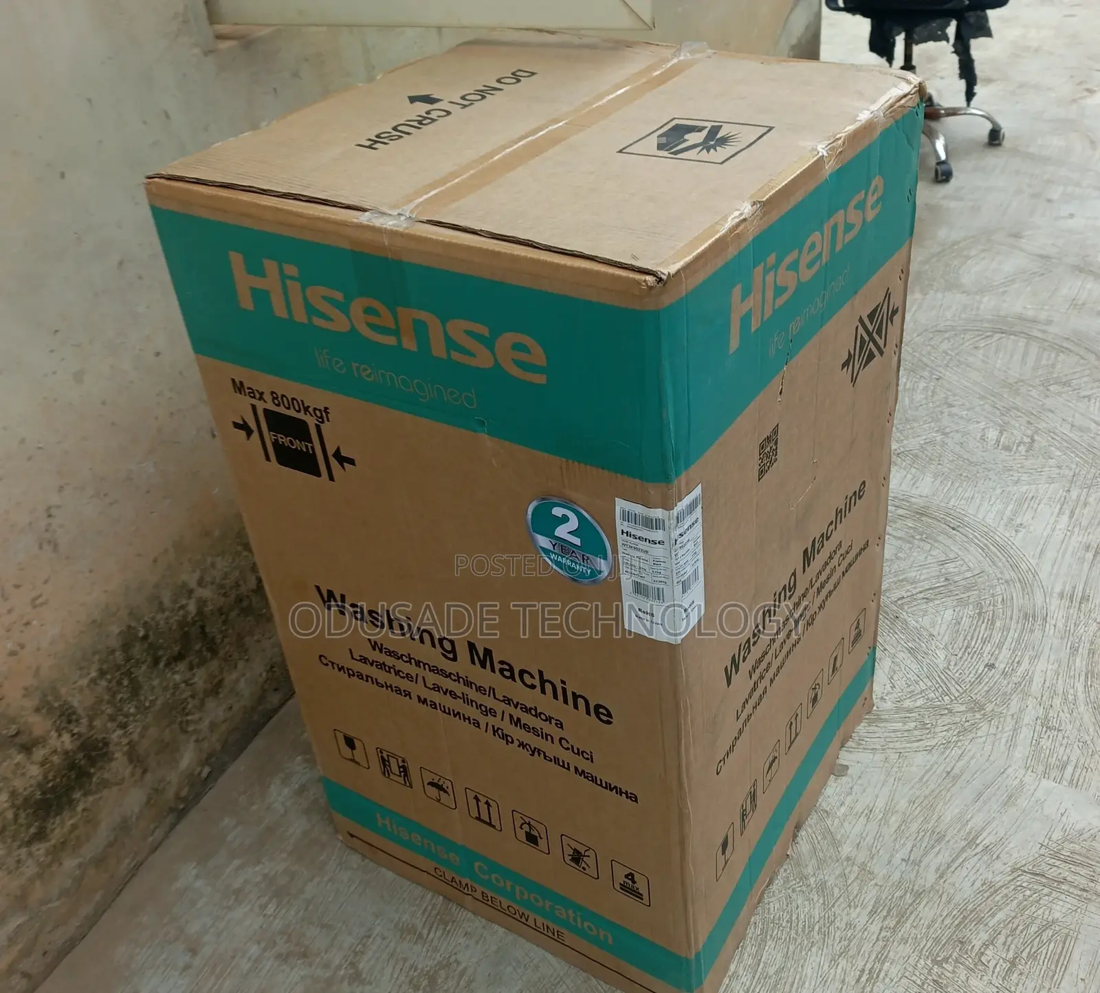 HISENSE 9KG Energy Efficient Washing Machine
