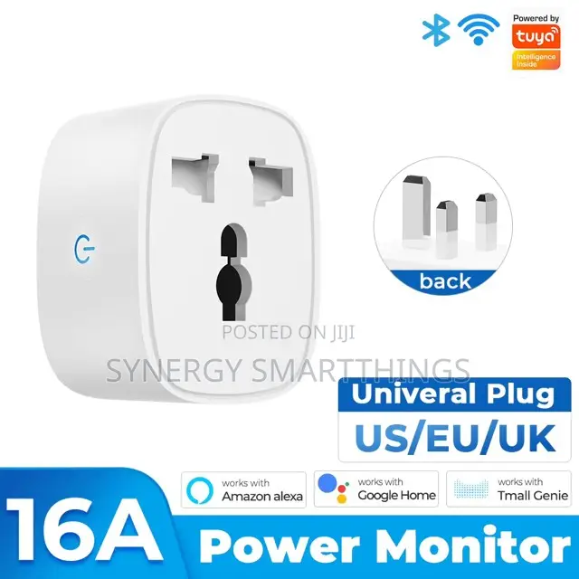 Tuya Smart 16amps Wi-Fi Plug Works With Alexa Google Voice Assistant