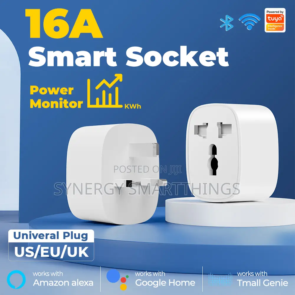 Tuya Smart 16amps Wi-Fi Plug Works With Alexa Google Voice Assistant
