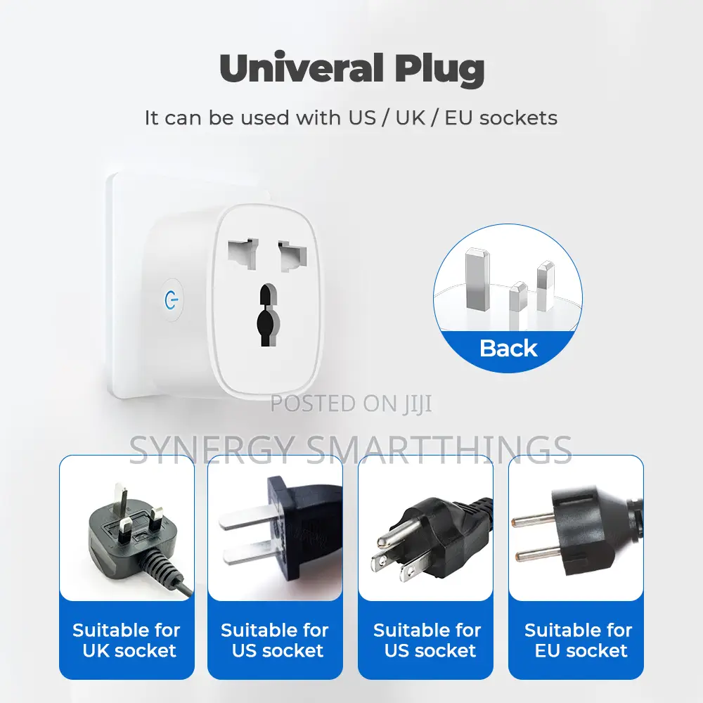 Tuya Smart 16amps Wi-Fi Plug Works With Alexa Google Voice Assistant