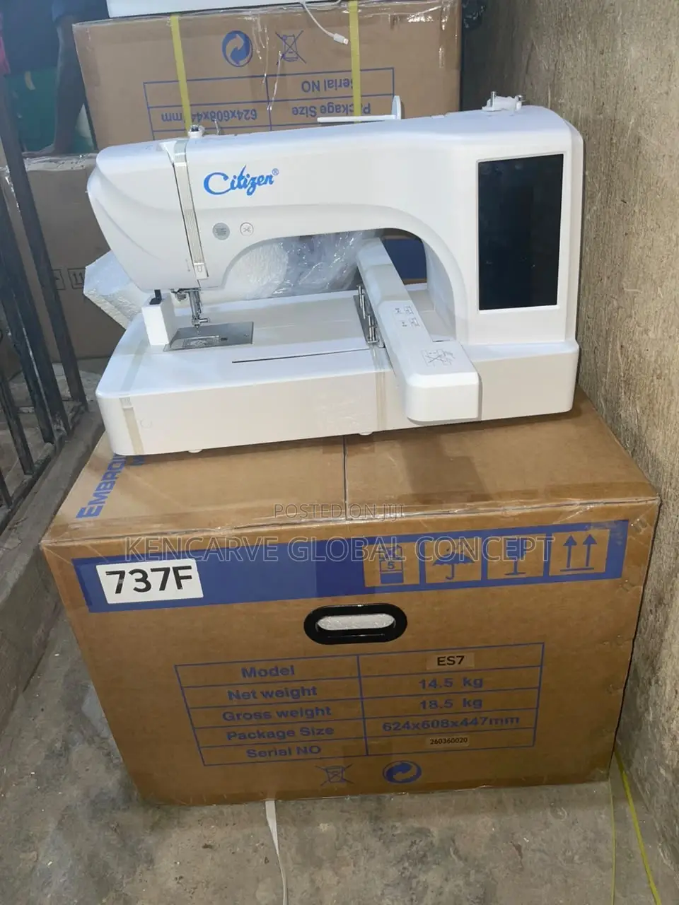 Citizen ES7 Computerized Table Top Embroidery Machine – Brand New