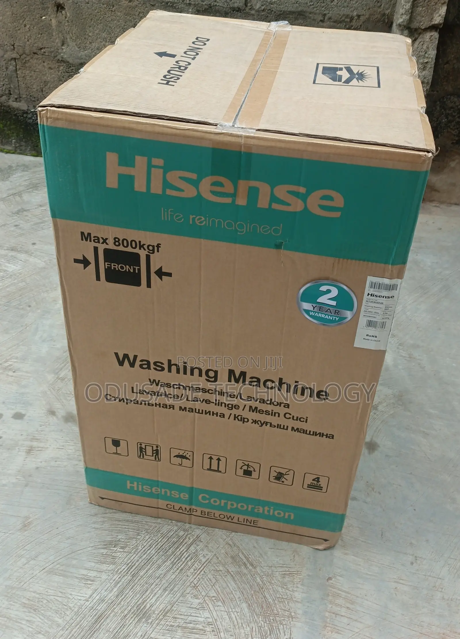 HISENSE Washing Machine WT3K9022UB Top Loader