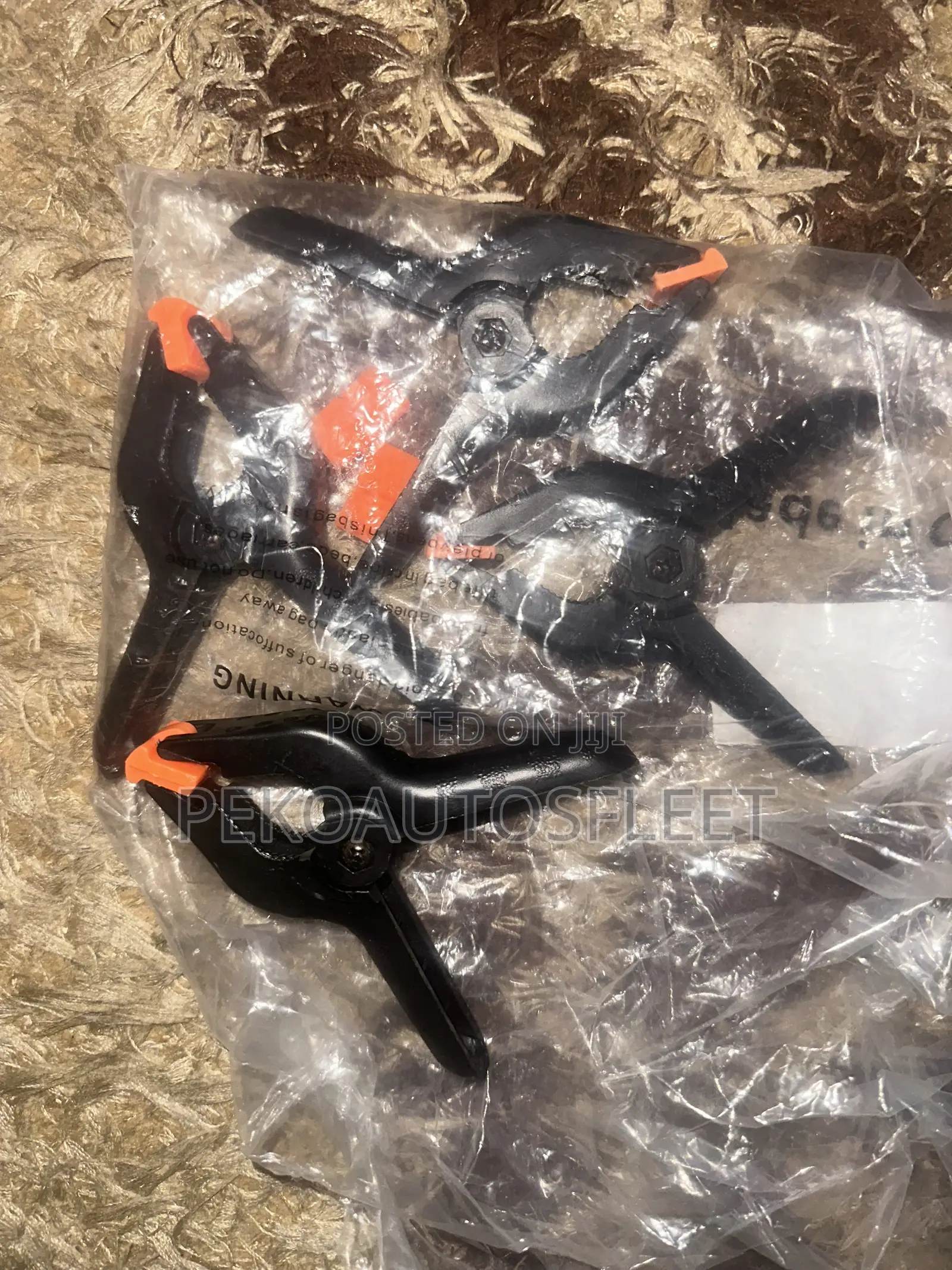4 Pack Plastic Spring Clamps,