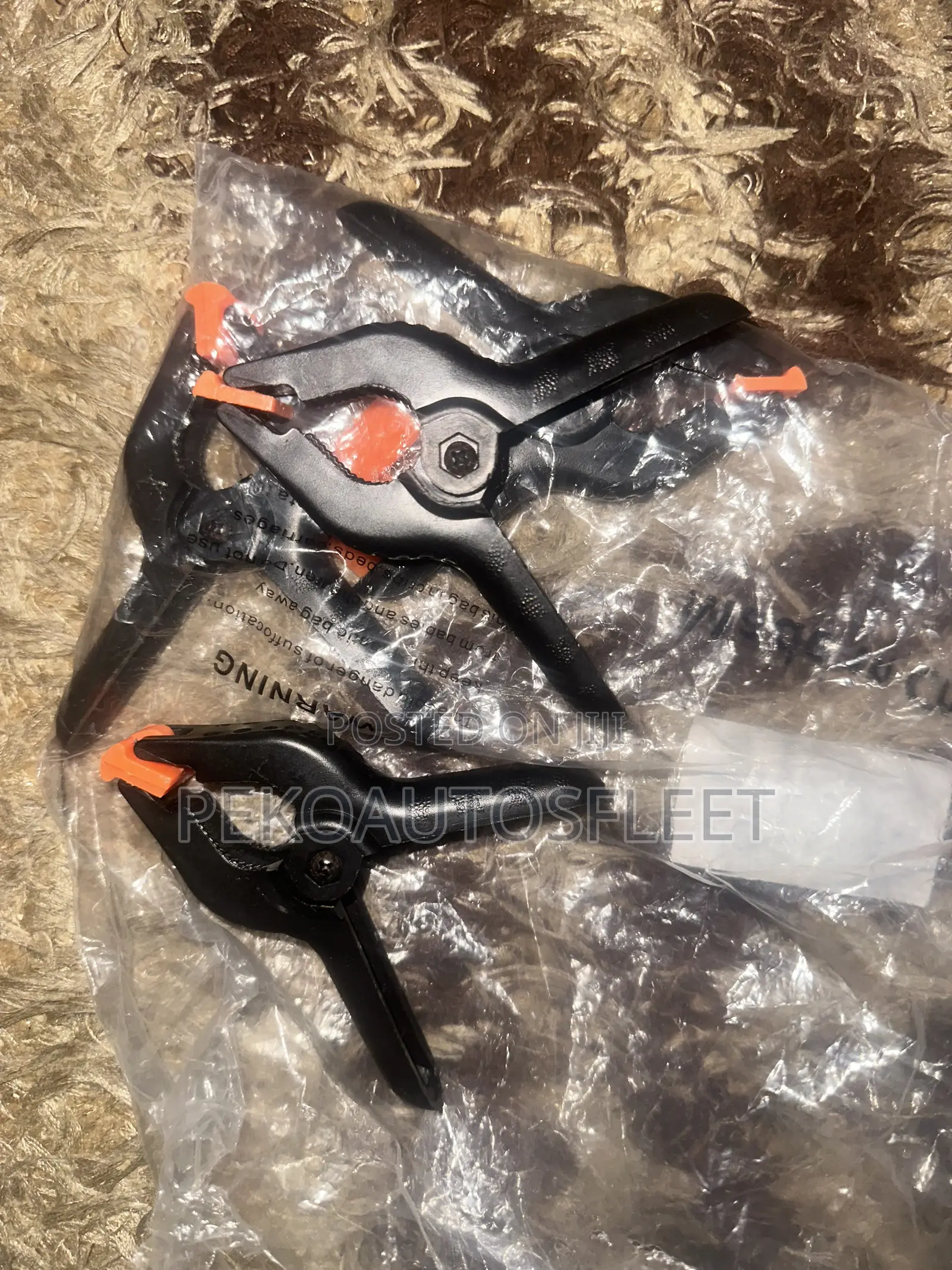 4 Pack Plastic Spring Clamps,