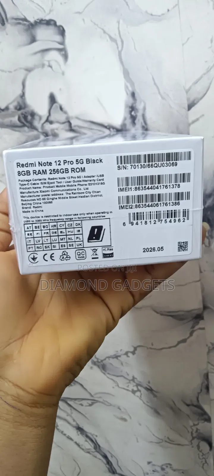 New Xiaomi Redmi Note 12 Pro 5G 256 GB Black