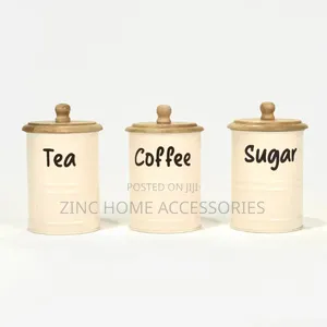 Canisters With Wooden Lid