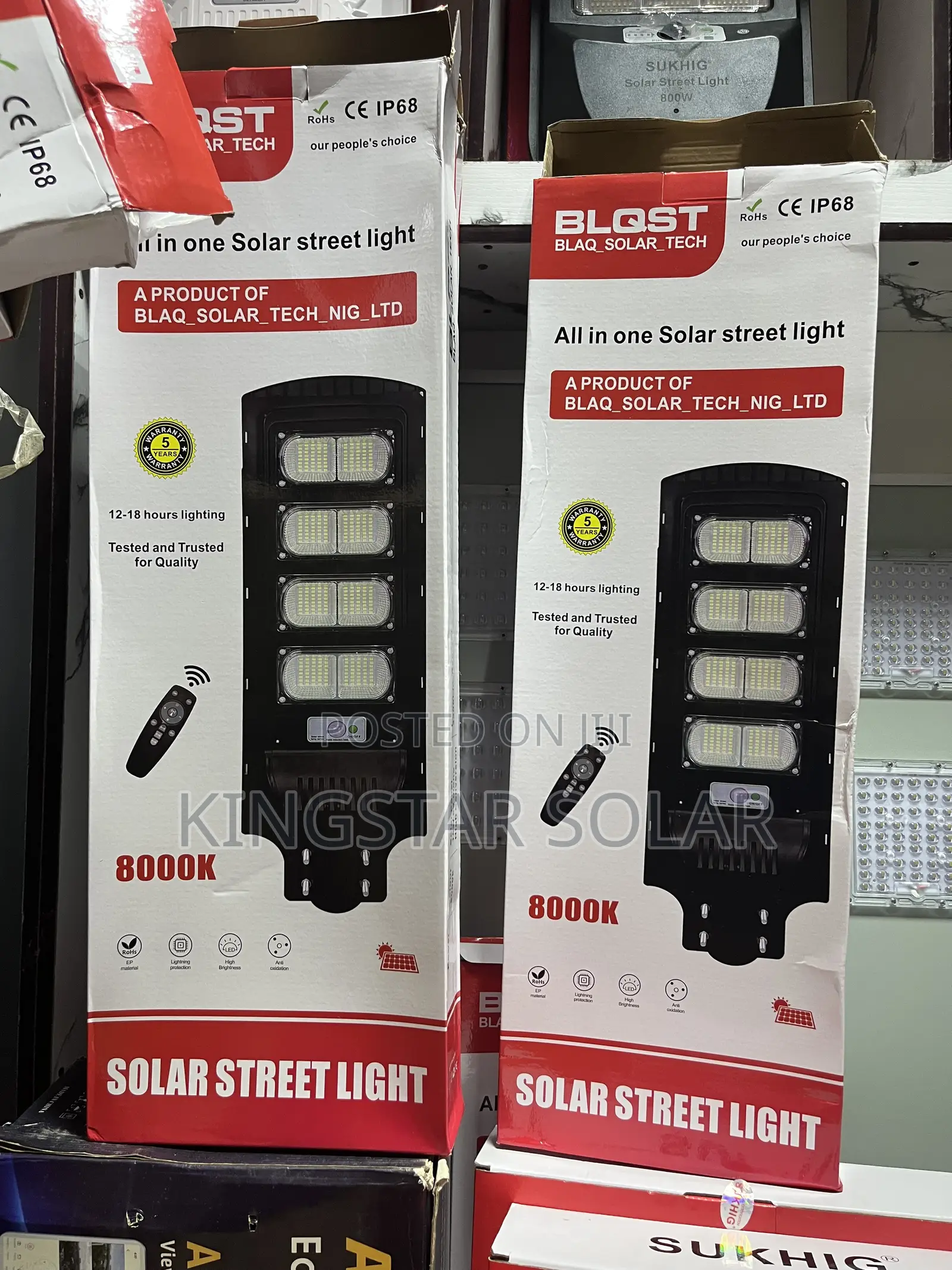 BLQST All-in-One Solar Street Light