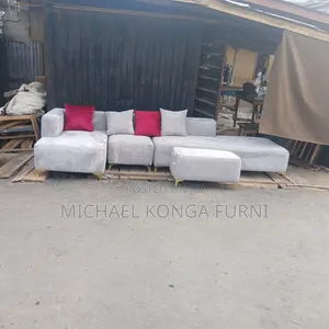 Beautiful L Shape Sofa With Puff