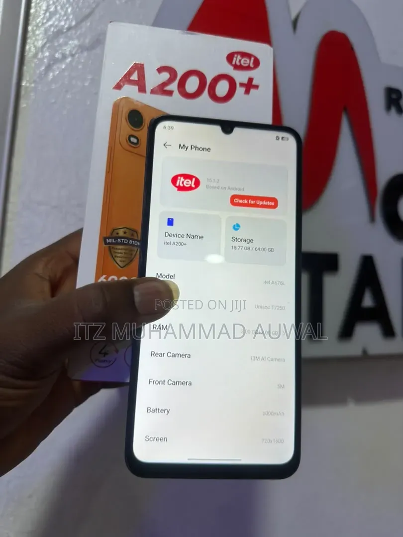 New Itel A200+ 64 GB Blue