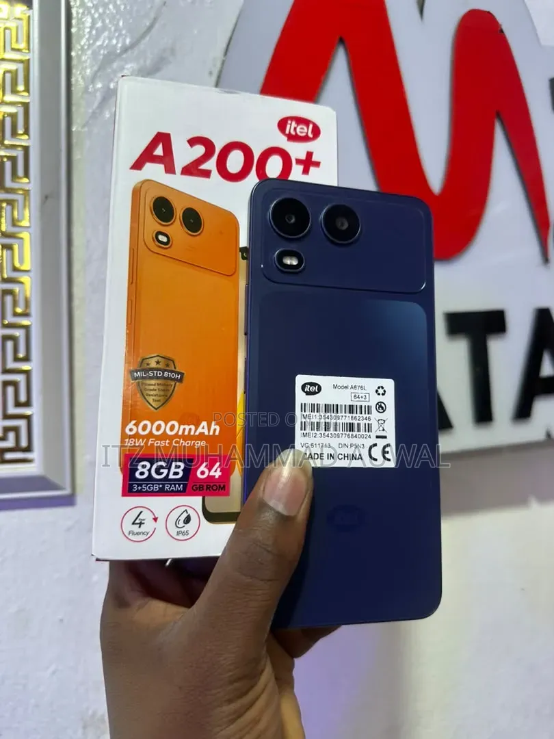New Itel A200+ 64 GB Blue
