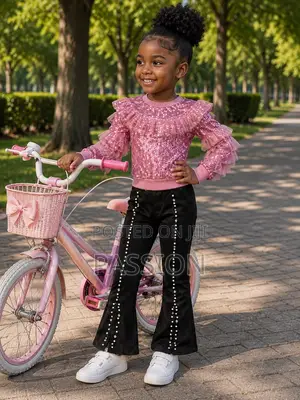 Luxury Girls Sequin Party Outfit