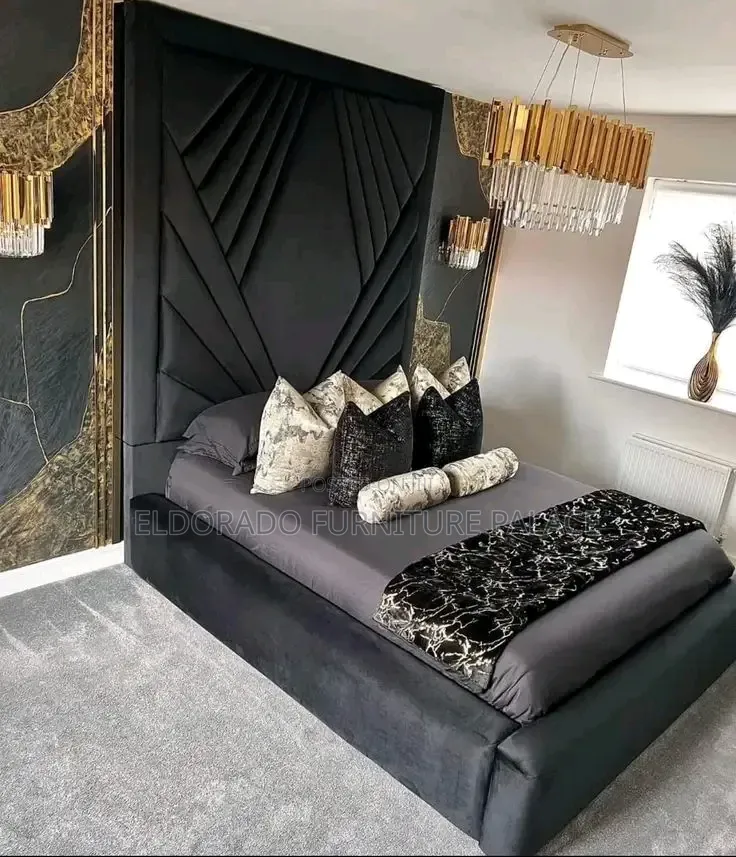 Full Height Padded Fabric Bedframe