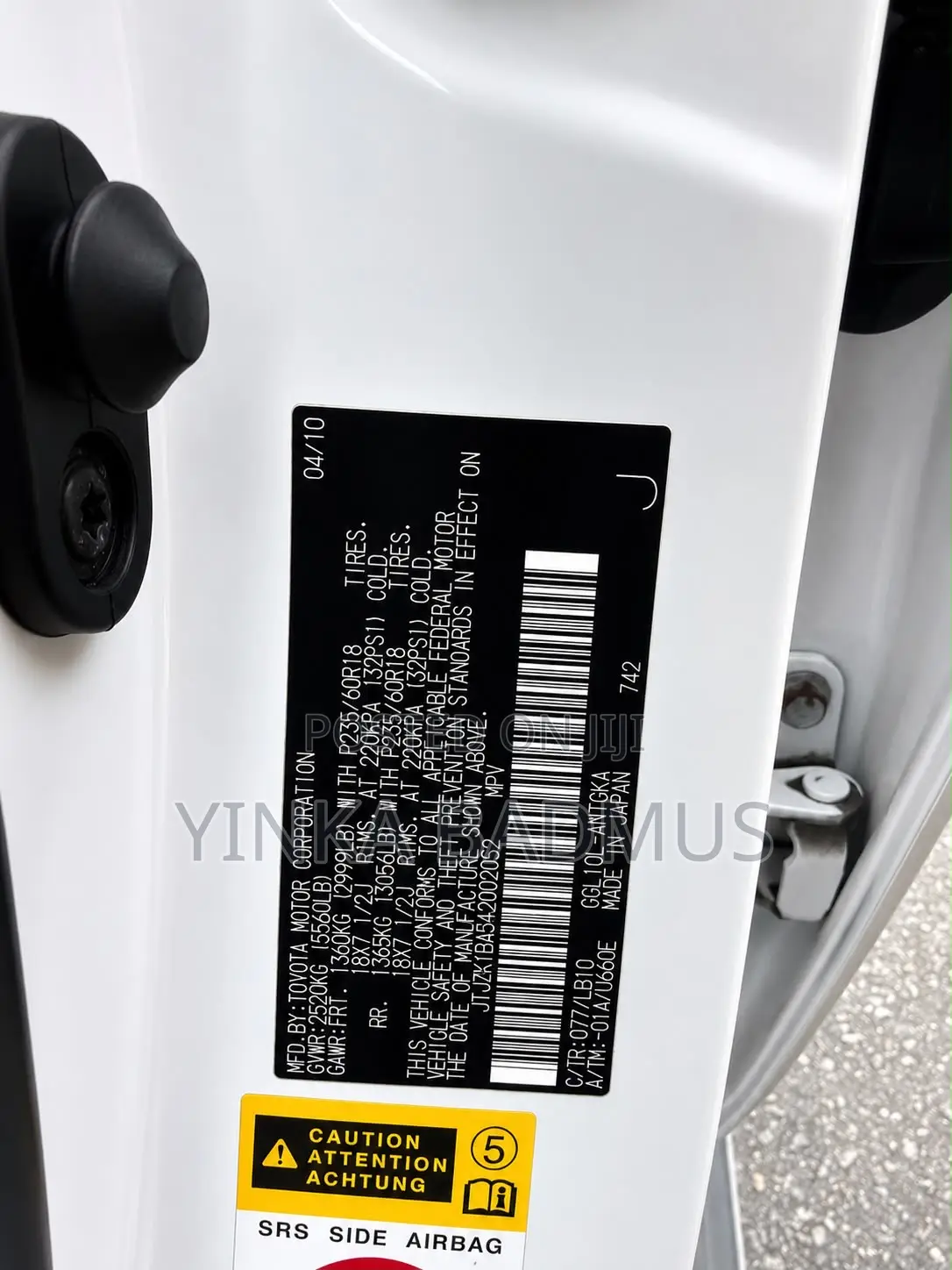 Lexus RX 350 2010 White