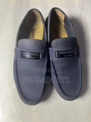 Suede Loafers (Navy Blue)
