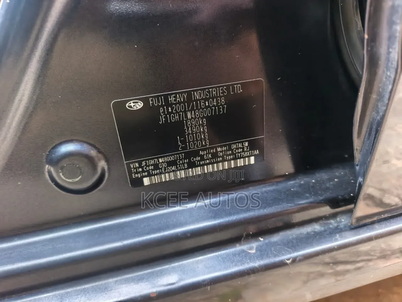 Subaru Impreza 2008 Black