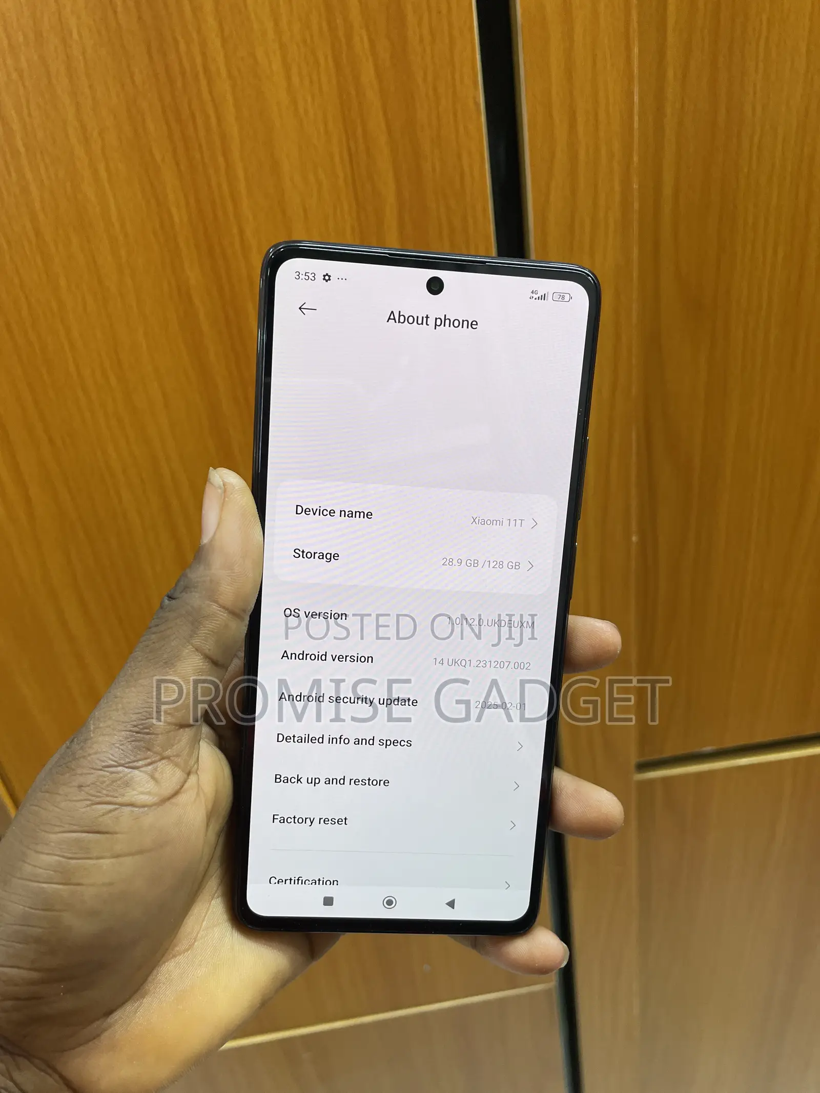 Xiaomi 11T 128 GB Black