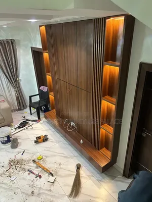 Quality Full Height TV Console With Light