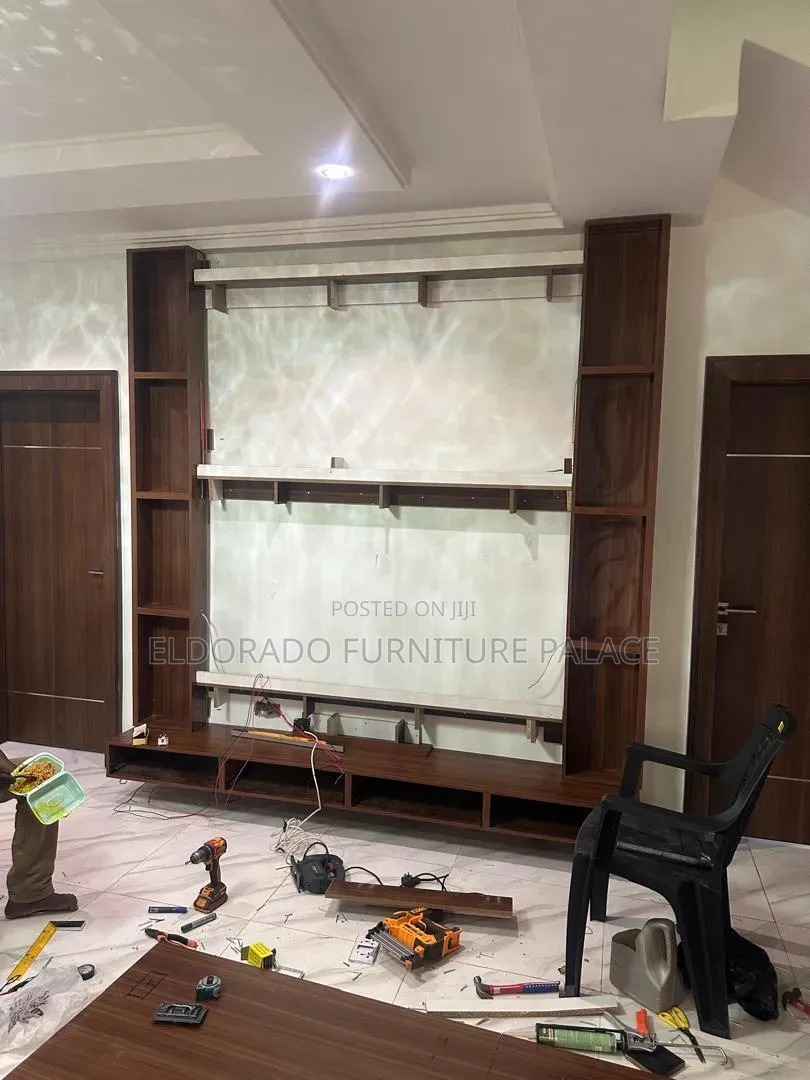 Quality Full Height TV Console With Light