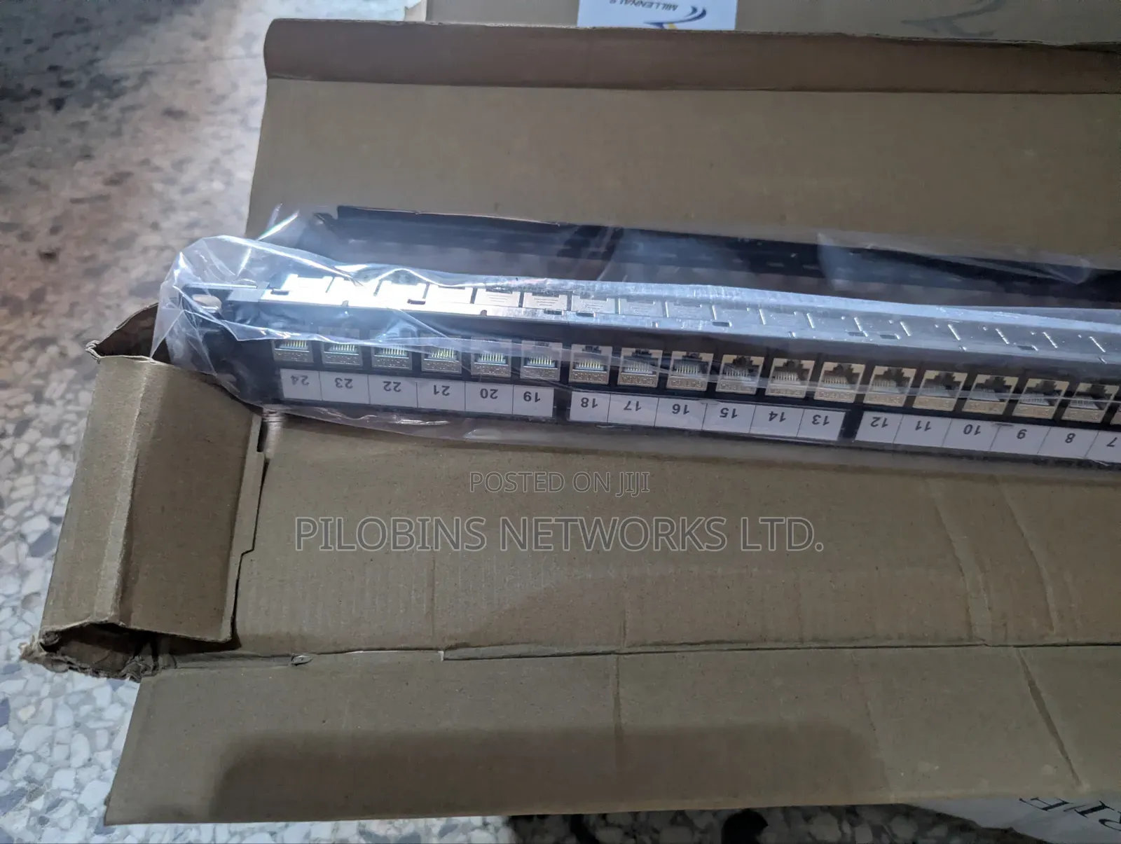 MILLENNALS 24ports Cat6A UTP Patch Panels