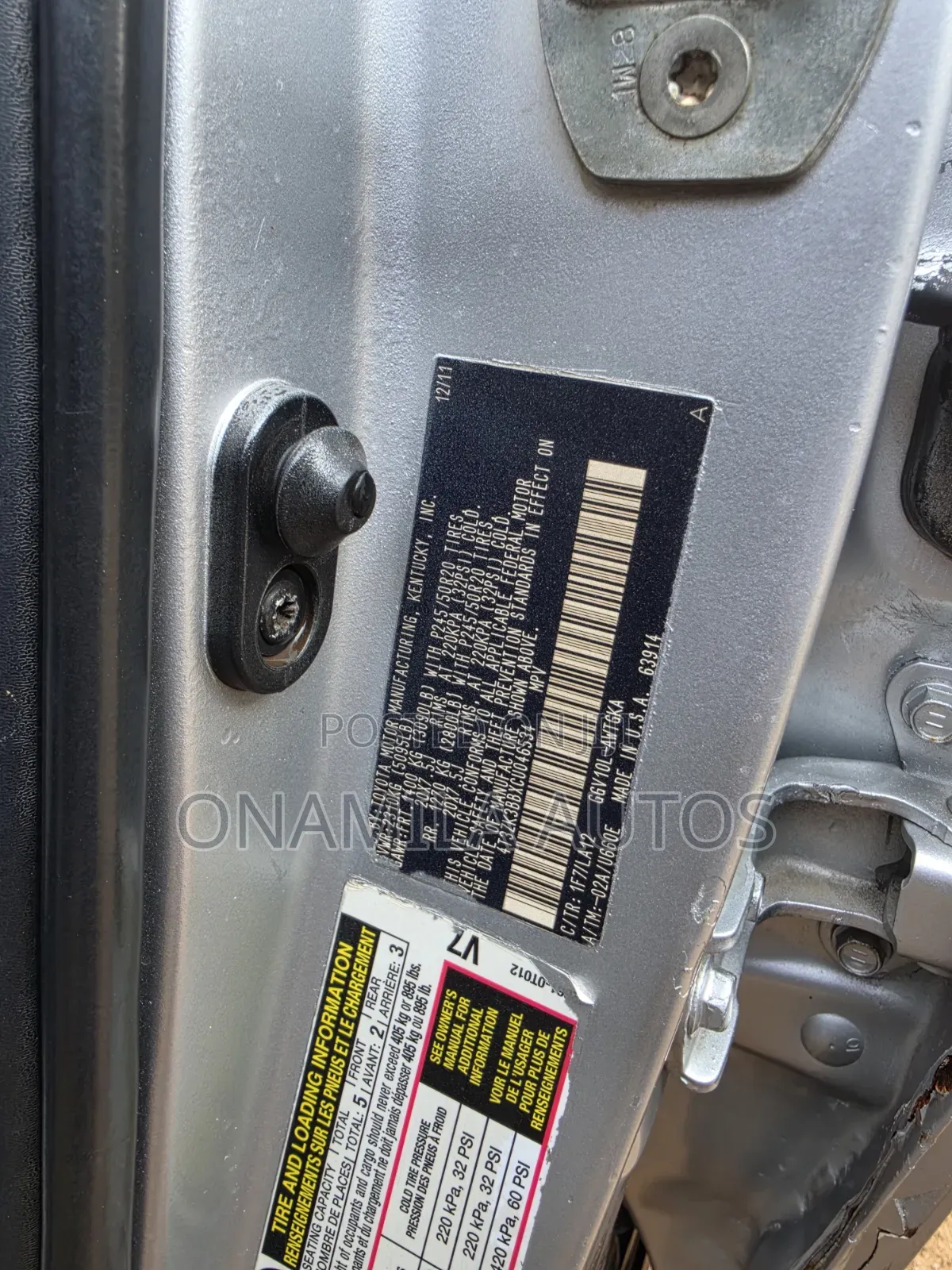 Toyota Venza V6 2012 Silver