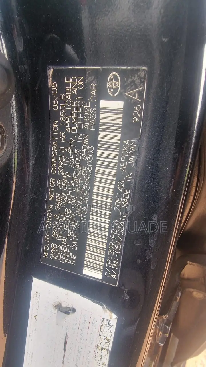 Toyota Corolla 2010 Black